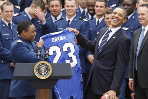 President Obama and U.S. Air Force Cadets